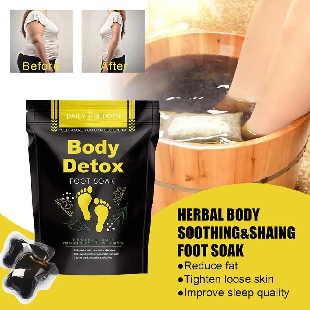 Fat Burning Foot Bath Salt Soak Fast Slimming Ginger 5pcs Soak Stress Health Foot Health Detox Body Weight Relax Salt Care Y0T3